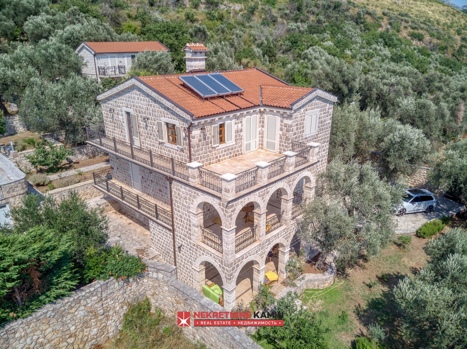 Stone villa with large plot and sea view, Rezevici, Montenegro